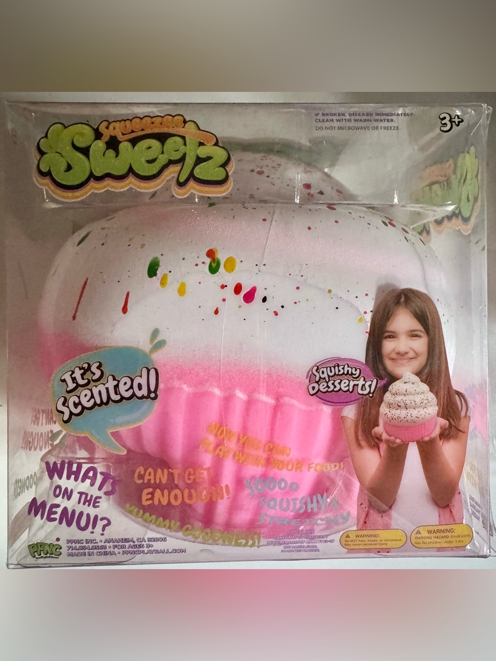 Squeezee Sweetz Pink Cupcake Squishy  Scented